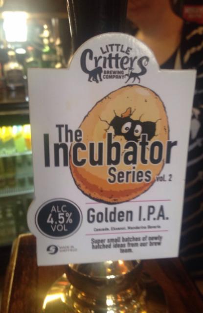 The Incubator Series - Vol.2 : Golden IPA 4.2%, Little Critters Brewery, England