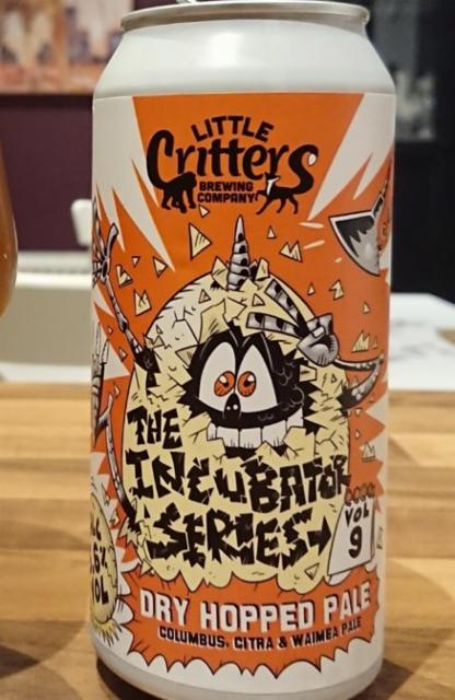 The Incubator Series - Vol.9 : Columbus, Citra & Waimea Pale 5.6%, Little Critters Brewery, England