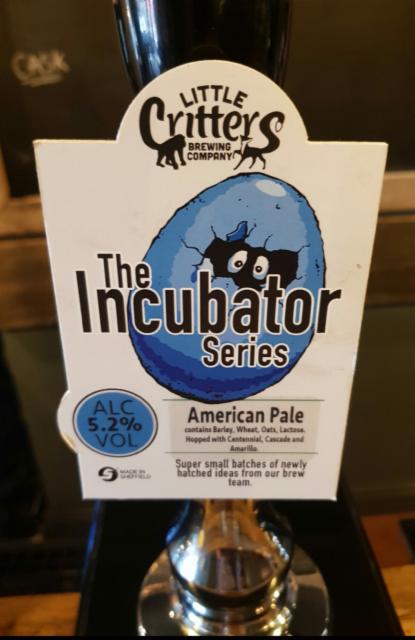 The Incubator Series : American Pale 5.2%, Little Critters Brewery, England