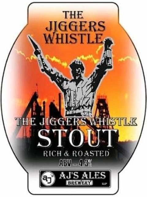 the jiggers whistle stout 4.3%, AJ's Ales, England