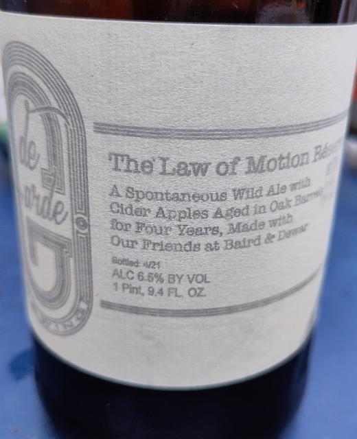 The Law Of Motion Réserve 6.5%, De Garde Brewing, United States
