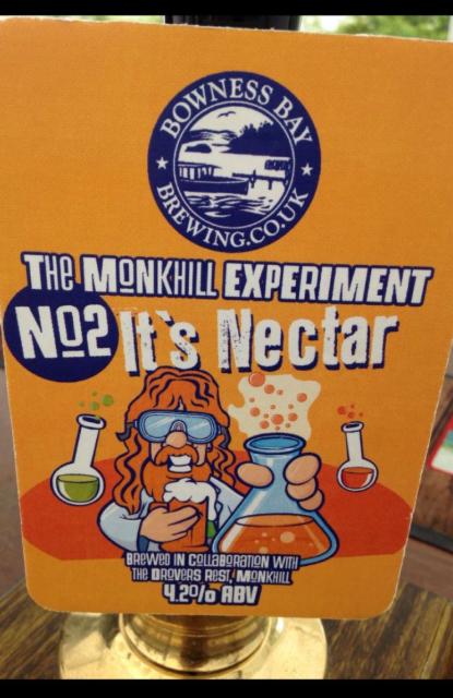 The Monkhill Experiment No. 2 It's Nectar 4.2%, Bowness Bay Brewing, England