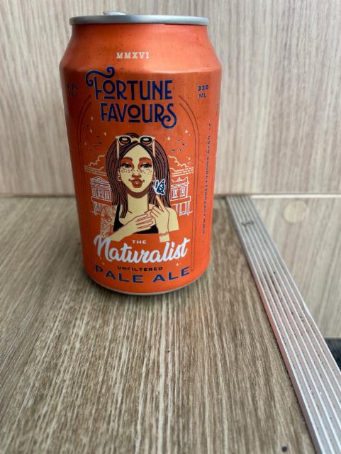 The naturalist unfiltered 5.3%, Fortune favours beer, New Zealand