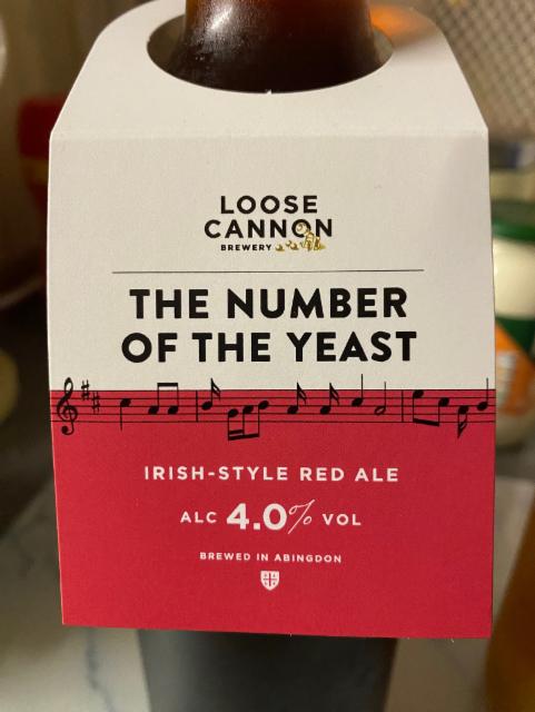 The Number of the Yeast 4.0%, Loose Cannon Brewery, England