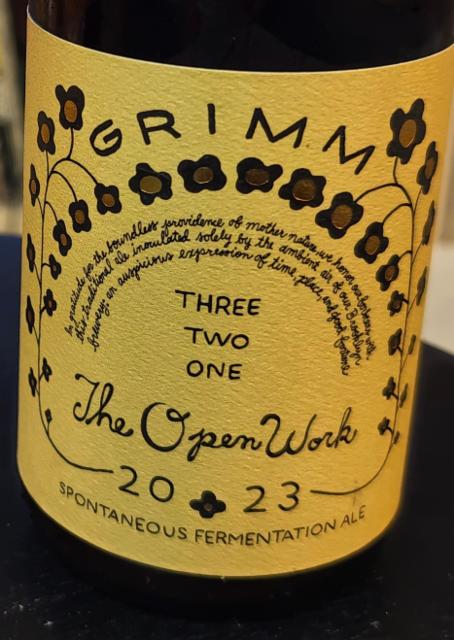 The Open Work 3 2 1 (2025) 6.0%, Grimm Artisanal Ales, United States