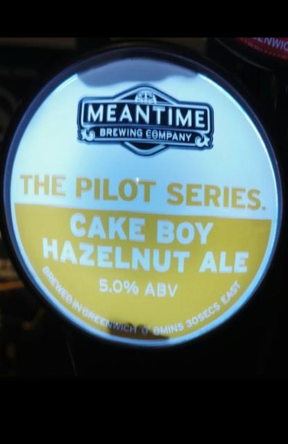 The Pilot Series. Cake Boy Hazelnut Ale 5.0%, Meantime Brewing, England