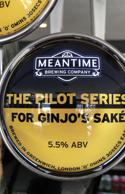 The Pilot Series. For Ginjo's Saké 5.5%, Meantime Brewing, England
