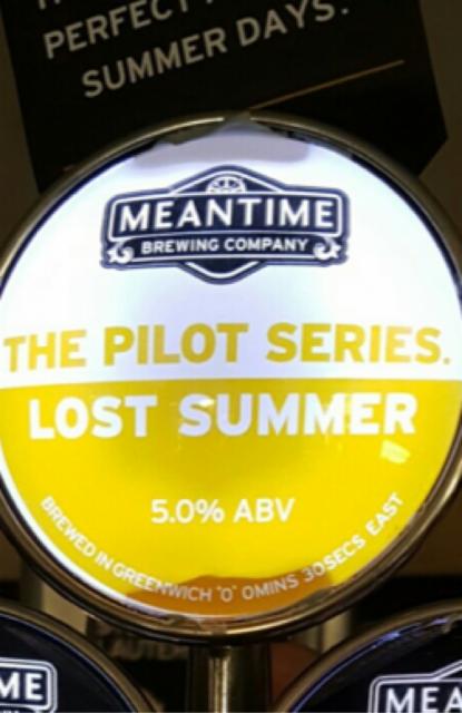 The Pilot Series. Lost Summer 5.0%, Meantime Brewing, England