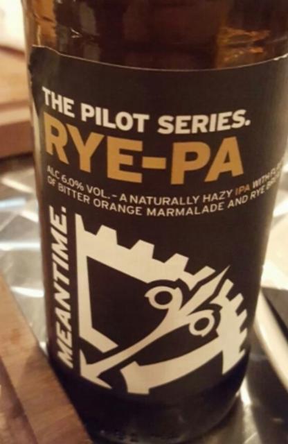 The Pilot Series. Rye-PA 6.0%, Meantime Brewing, England
