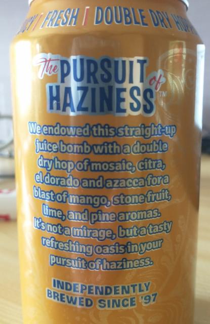 The Pursuit Of Haziness 6.2%, SweetWater Brewing Company, United States