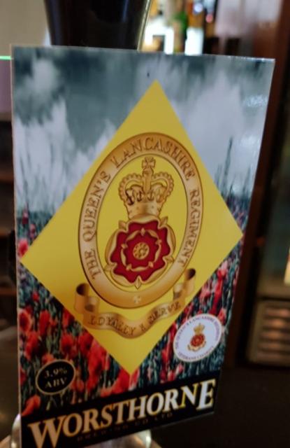 The Queen's Lancashire Regiment 3.9%, Worsthorne Brewery, England