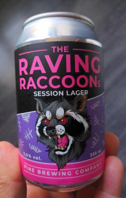 the raving raccoon session lager, Pine Brewing Company