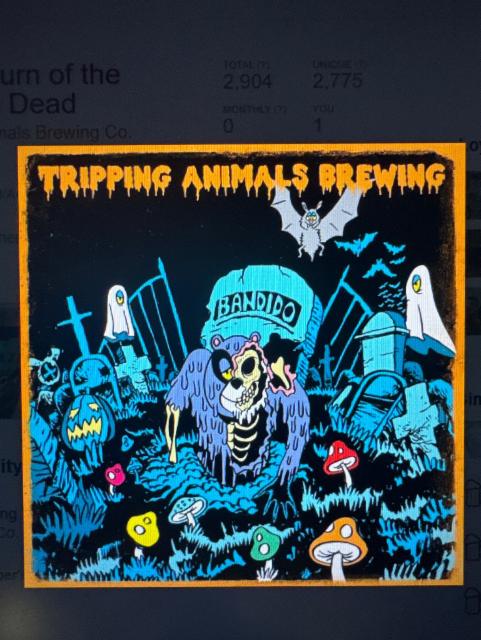 The Return of the Tripping Dead, Tripping Animals Brewing Co.