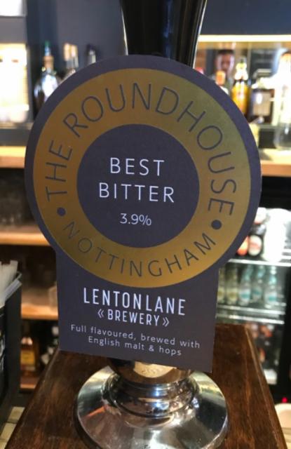The Roundhouse Best Bitter 3.9%, Lenton Lane Brewery, England