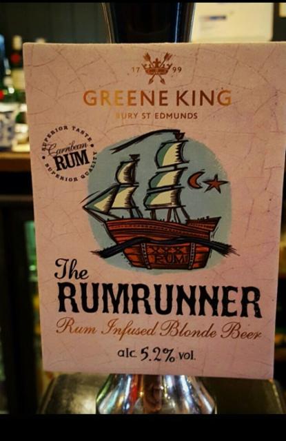 The Rumrunner 5.2%, Greene King, England