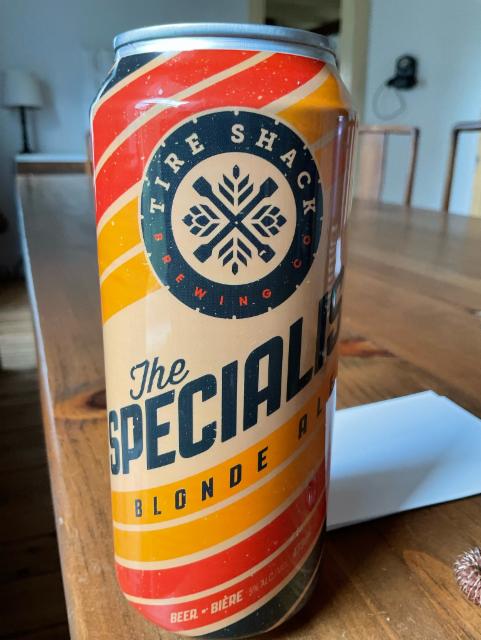 The Specialist Blonde Ale, Tire Shack Brewing Company