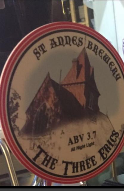 The Three Erics 3.7%, St Annes Brewery, England