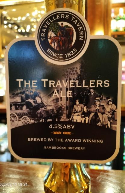 The Travellers ale 4.5%, Sambrook's Brewery, England
