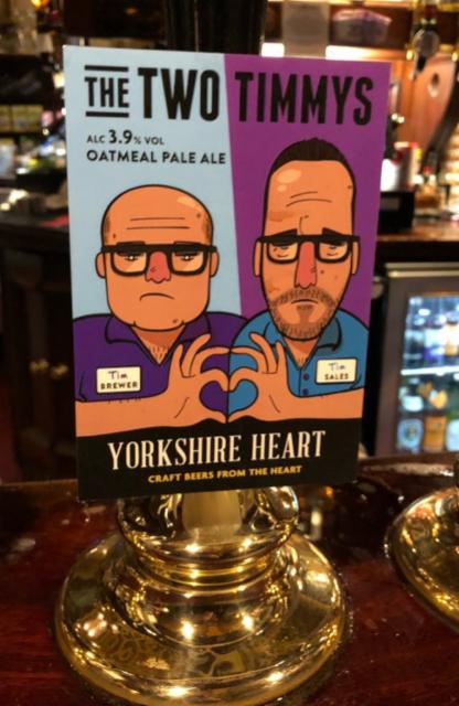 The Two Timmys 3.9%, Yorkshire Heart, England