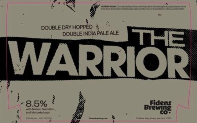 The Warrior 8.5%, Fidens Brewing Co., United States