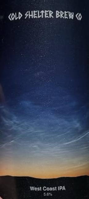 The West Skies 5.6%, Cold Shelter Brew Co., Wales