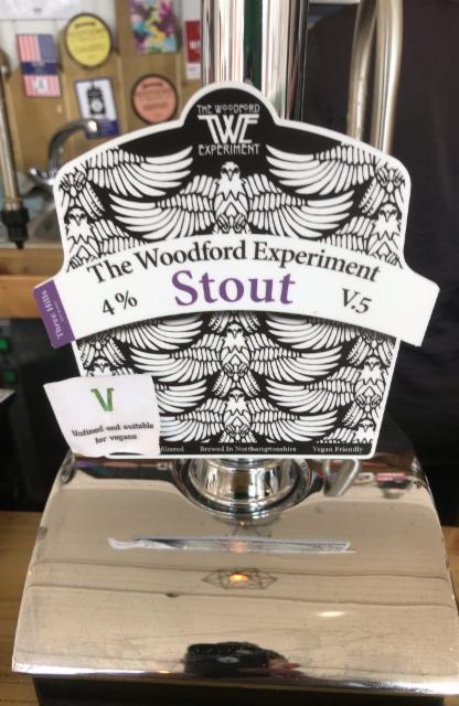 Stout v.5 4.0%, The Woodford Experiment, England
