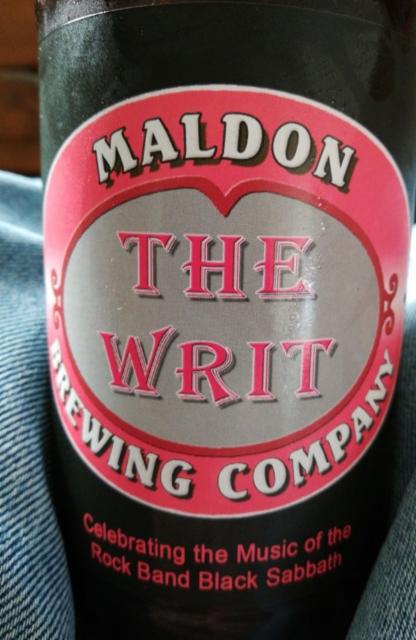 The Writ 5.2%, Maldon Brewing Company, England