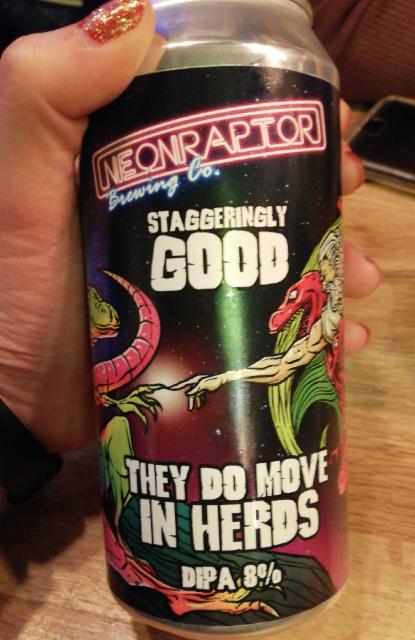 They Do Move In Herds 8.0%, Neon Raptor Brewing Co., England