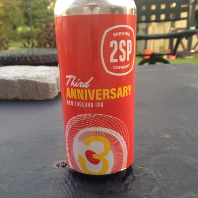 Third Anniversary NEIPA 7.5%, 2SP Brewing Company, United States