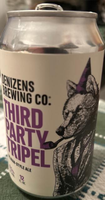 Third Party Tripel, Denizens Brewing Company