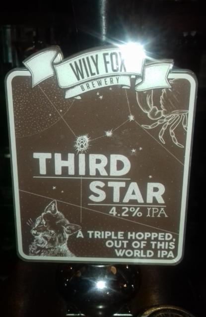 Third Star 4.2%, Wily Fox Brewery Limited, England