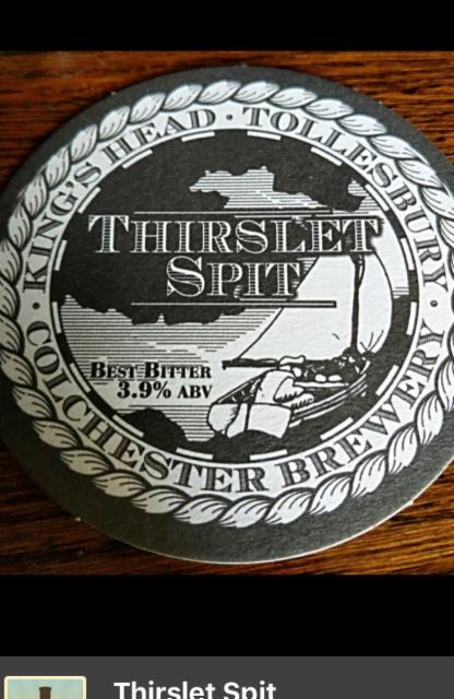 Thirslet Spit 3.9%, Colchester Brewery, England