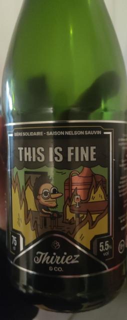 This Is Fine 5.5%, Brasserie Thiriez, France