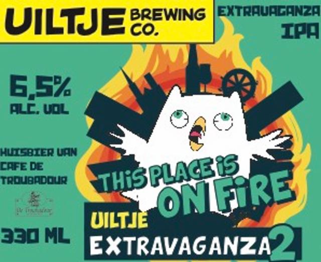 This Place Is On Fire - Uiltje Extravaganza 2 6.5%, Uiltje Brewing Co, Netherlands