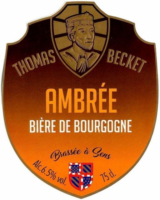 Thomas Becket Ambrée 6.5%, Brasserie Larché, France