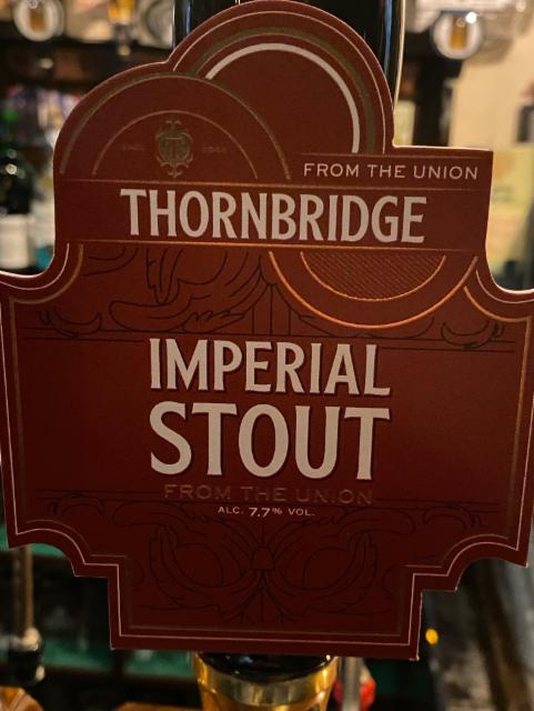 Thornbridge Imperial Stout 7.7%, Thornbridge Brewery, England