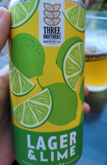 three brothers lager & lime 3.9%, Three Brothers Brewing Co, England