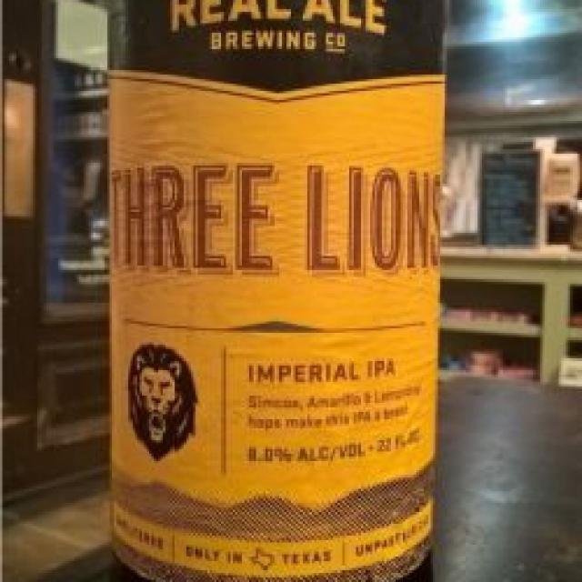 Three Lions 8.0%, Real Ale Brewing Company, United States
