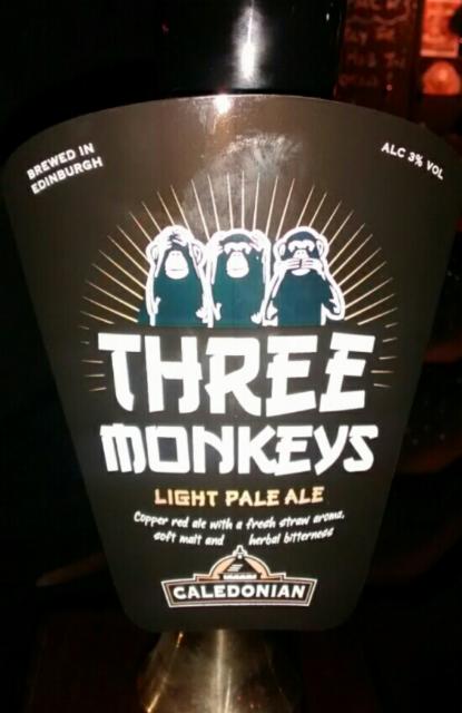 Three Monkeys 3.0%, Caledonian Brewing, Scotland