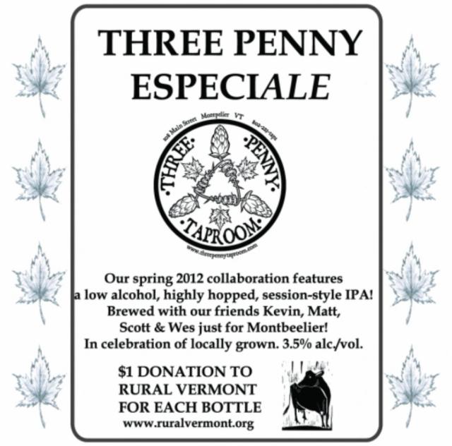 Three Penny EspeciAle 3.5%, Lawson's Finest Liquids, United States