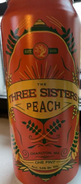 Three sisters peach 5.5%, Tree House Brewing Company, United States