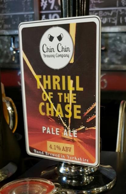 Thrill Of The Chase 4.1%, Chin Chin Brewing Company, England
