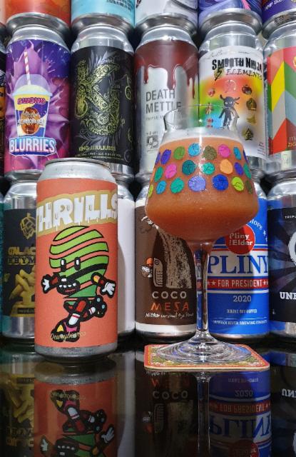 thrills - dragonfruit, pineapple, guava, orange 5.2%, Dewey Beer Company, United States