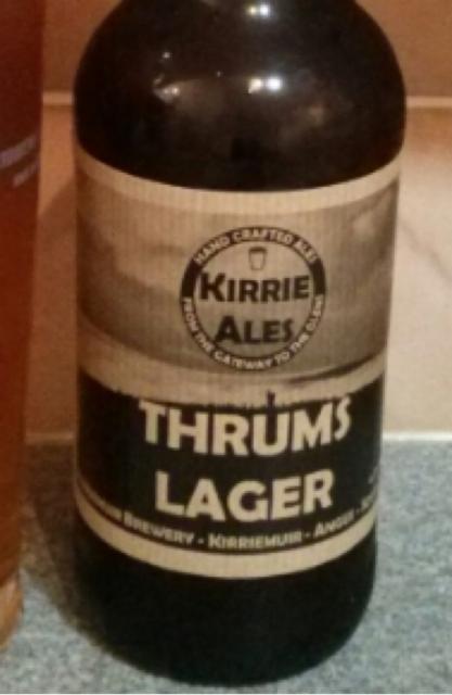 Thrums Lager 4.5%, Kirrie Ales, Scotland