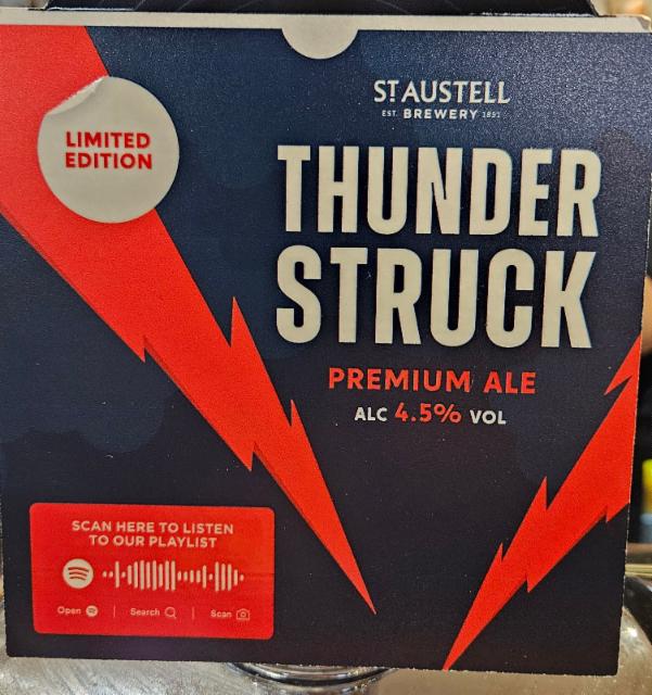 Thunder Struck 4.5%, St Austell Brewery, England