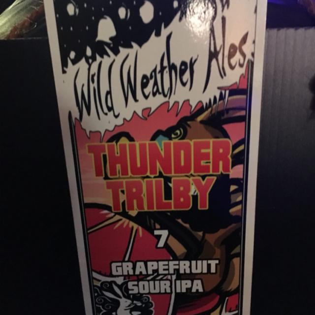 Thunder Trilby Grapefruit Sour IPA, Mad Hatter Brewing Company, England