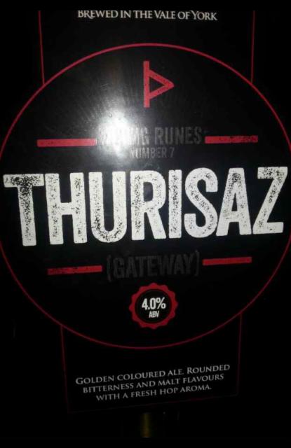 Thurisaz 4.0%, Rudgate Brewery, England