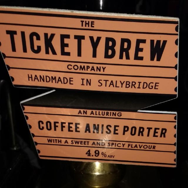 Ticketybrew Coffee Anise Porter 4.9%, The Ticketybrew Company, England