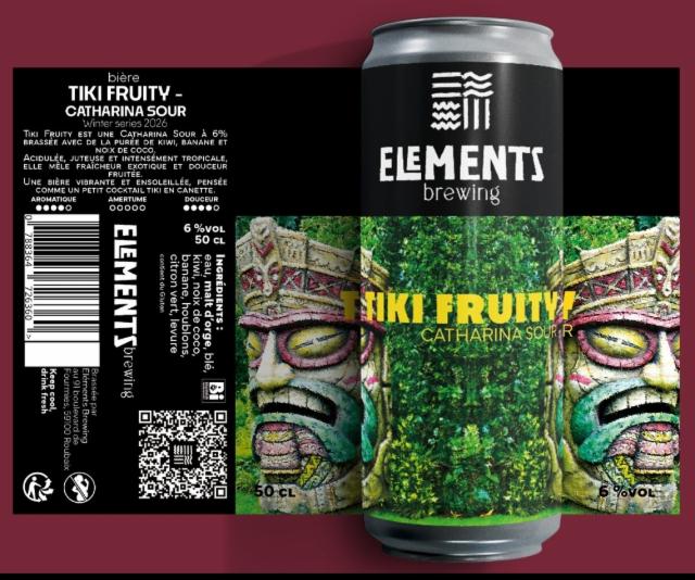 Tiki Fruity, Catharina Sour 6.0%, Elements Brewing, France