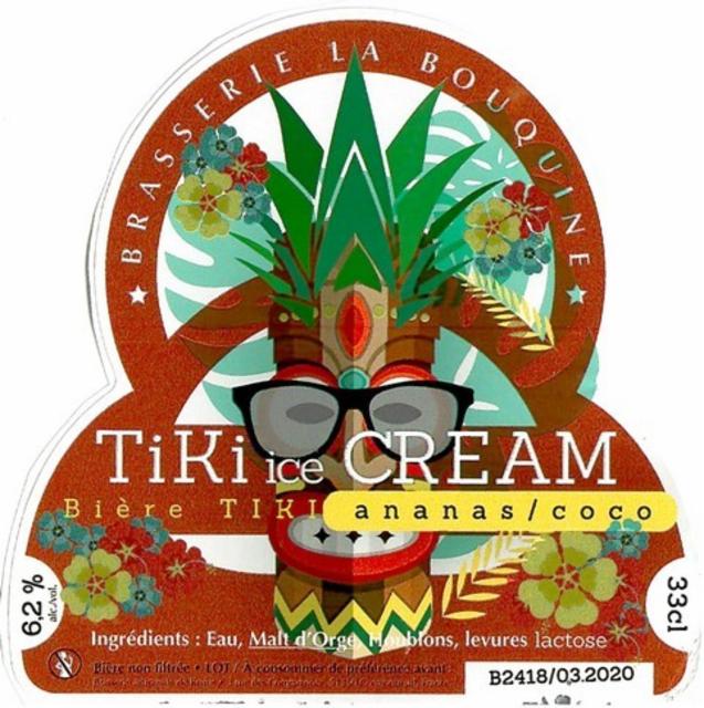 Tiki Ice Cream Ananas 6.2%, Brasserie La Bouquine, France